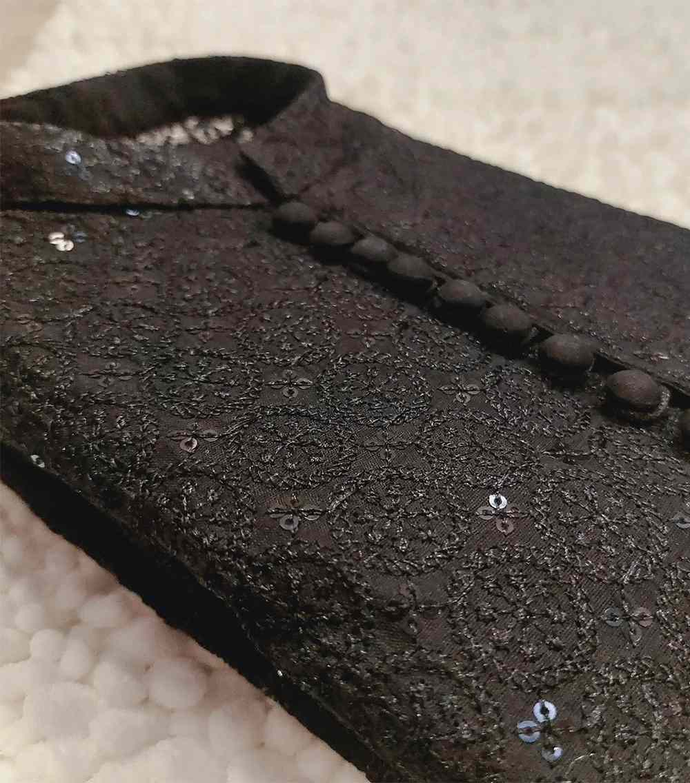 Black Formal Kurta Pants - Image 2