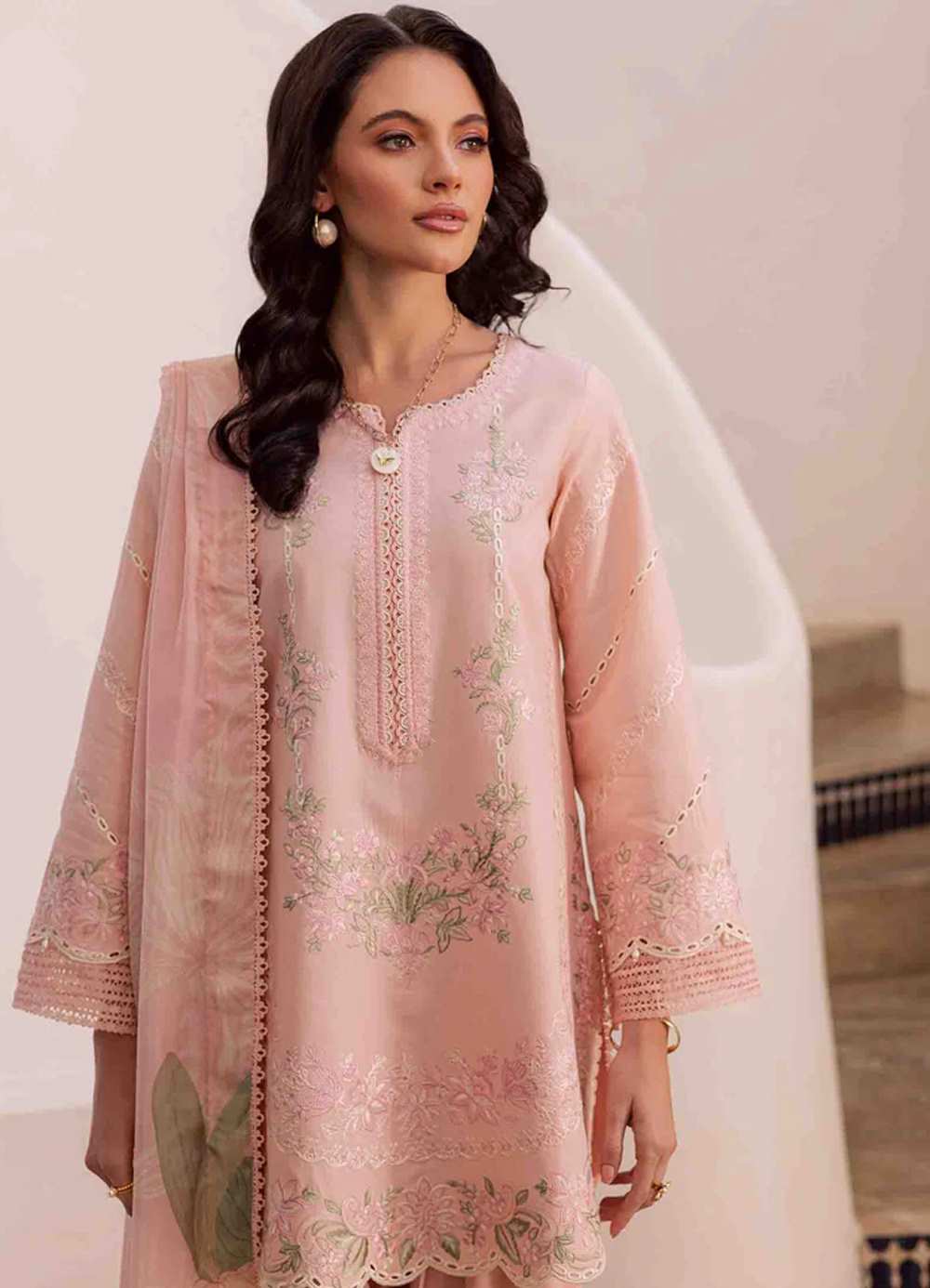 Bloom Powder Pink Shirt Set - Image 2