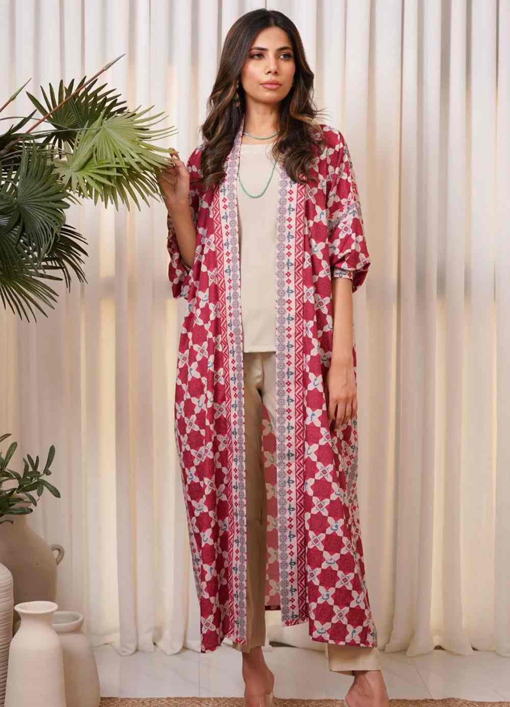 Layla Shrug - Maroon