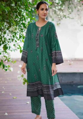 Uraan (The First Flight) Co-ord Set - Green & Black