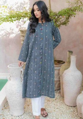Alfaaz (Words) A-Line Kurta - Black