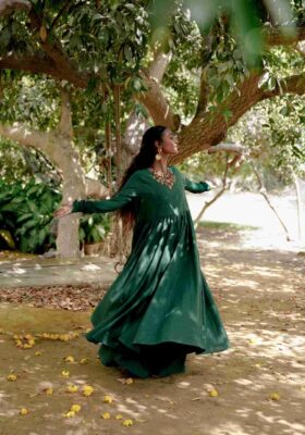 Anarkali - Dark Green
