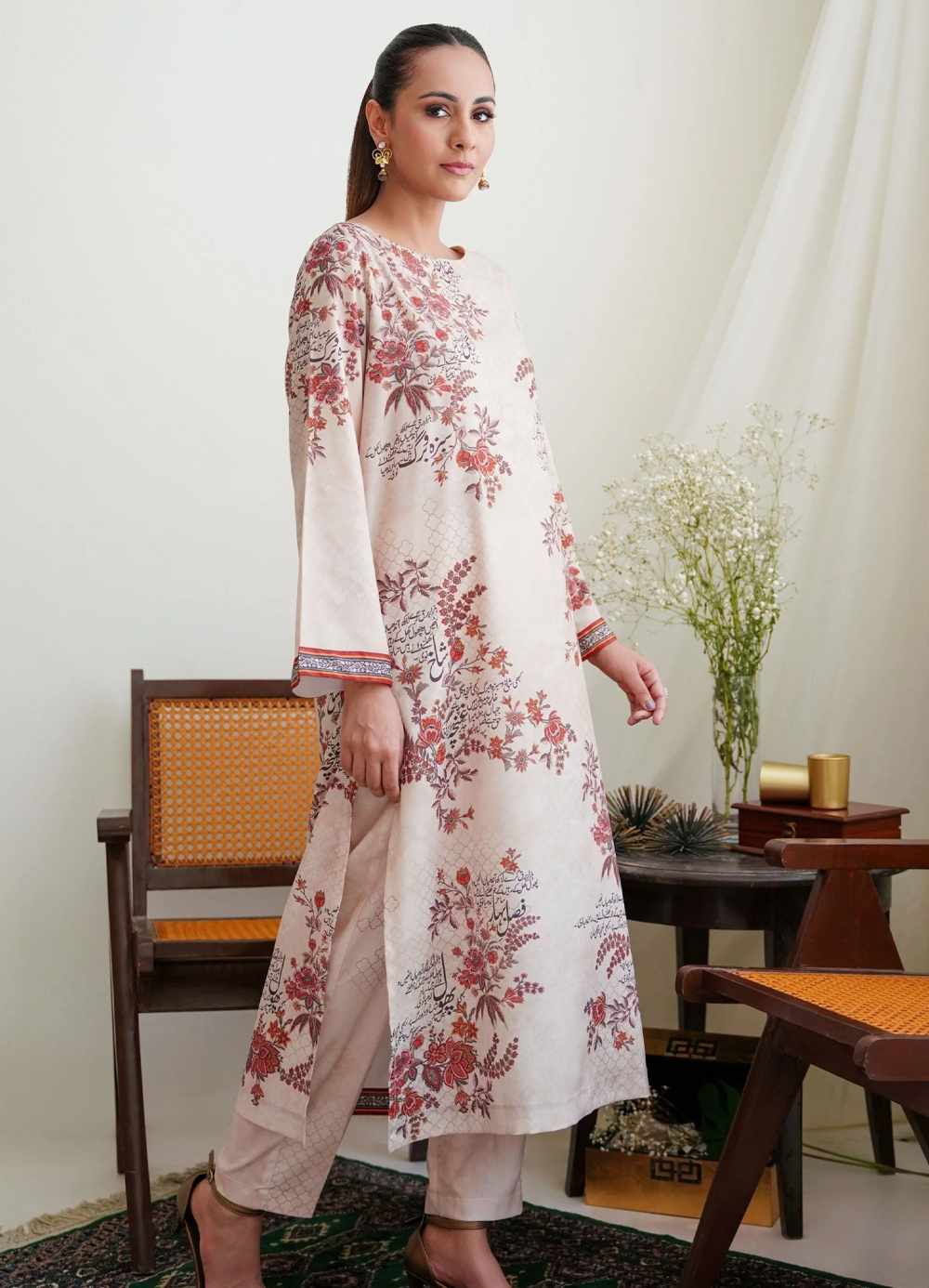 Chaman (Garden) Co-ord Set - Antique Beige - Image 2