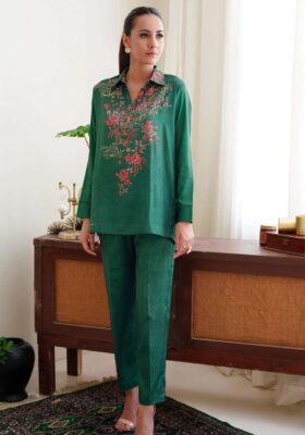 Chaman (Garden) Shirt - Bottle Green