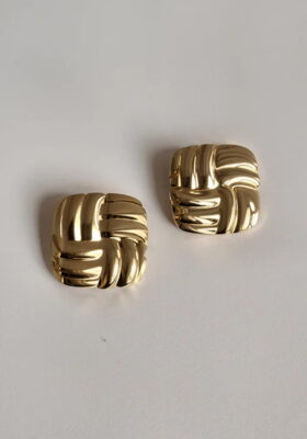 Golden Weave Studs
