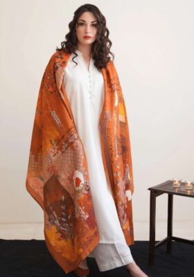 Khat-Nama (Letter Of Devotion) Odhni - Rust