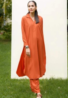 Mira Co-ord Set - Burnt Orange