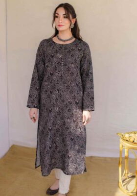 Mumtaz Kurta - Black Purple