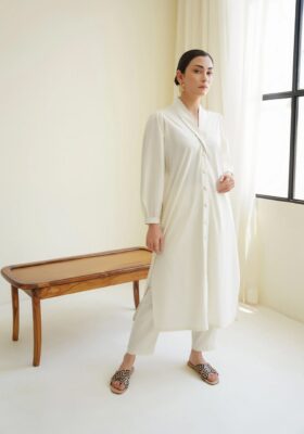 Nora Co-ord Set - Cloud White