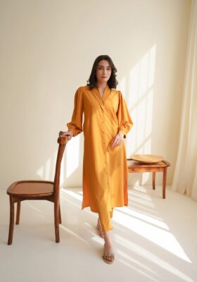 Nora Co-ord Set - Mustard Yellow