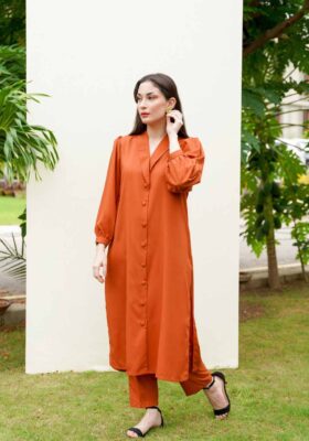 Nora Co-ord Set - Burnt Orange
