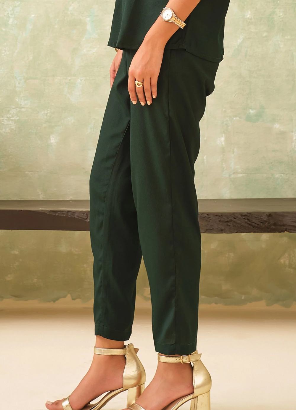 PANT-026-GRN-M - 1world Fashion