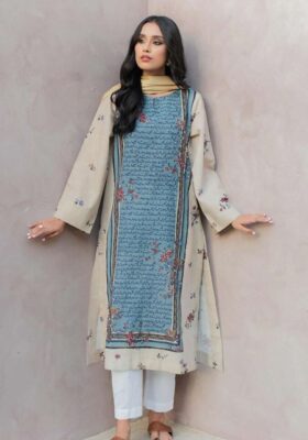 Phool (Flower) Kurta - Blue & Beige