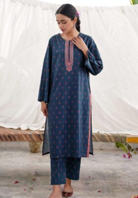 Qadr (Value Of Appreciation) Co-ord Set - Teal Blue