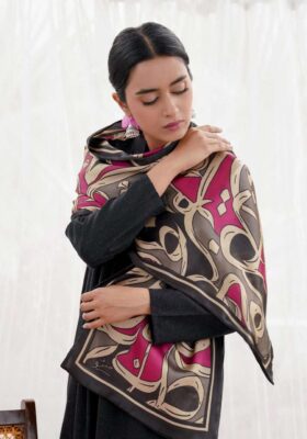 Rung (Colors Of Life) Stole - Black Pink