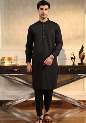Jet Black - Sherwani (Men)