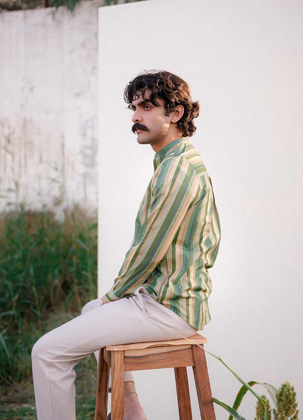 Stripes Shirt - Shades of Green - Image 2