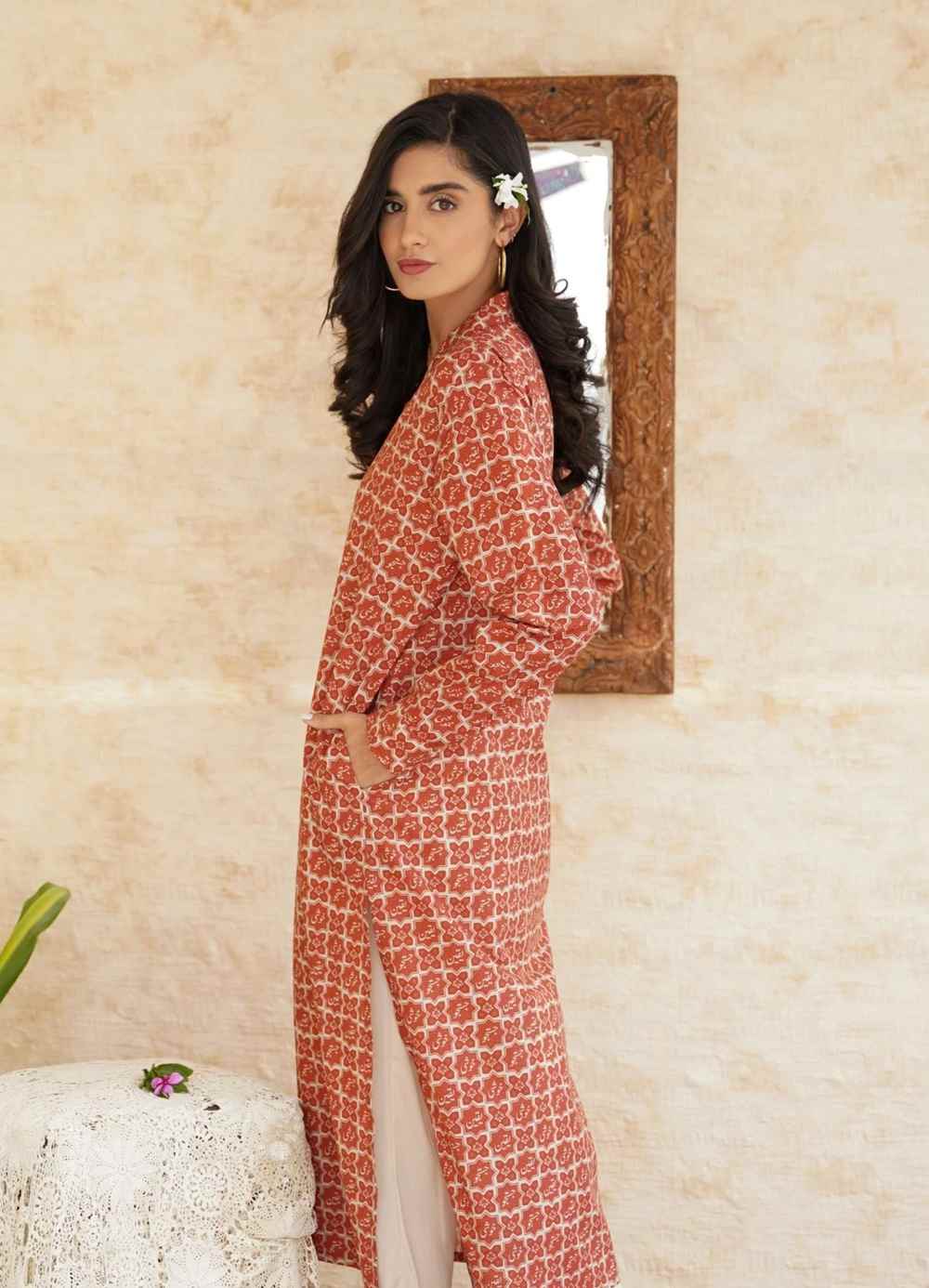 Yaqeen (Belief) Kurta - Rust - Image 2