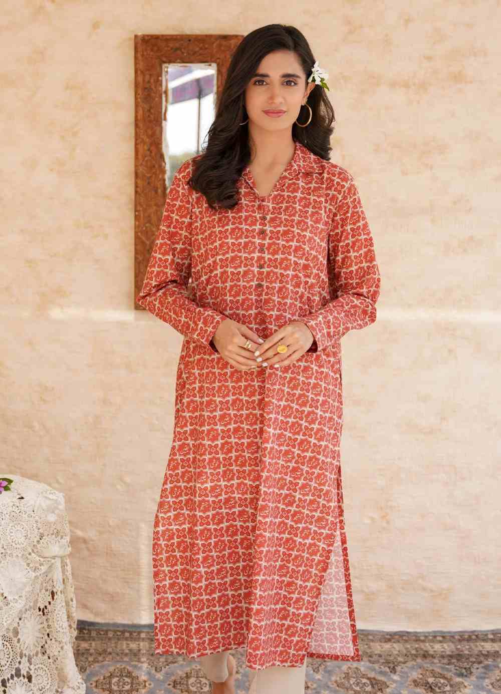 Yaqeen (Belief) Kurta - Rust