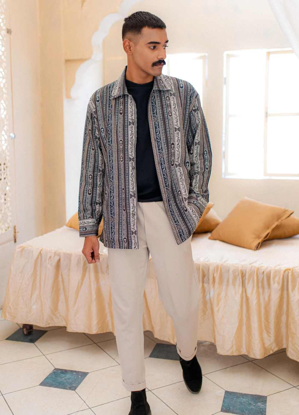 ZAMANA-SH-069-BLU-M - 1world Fashion