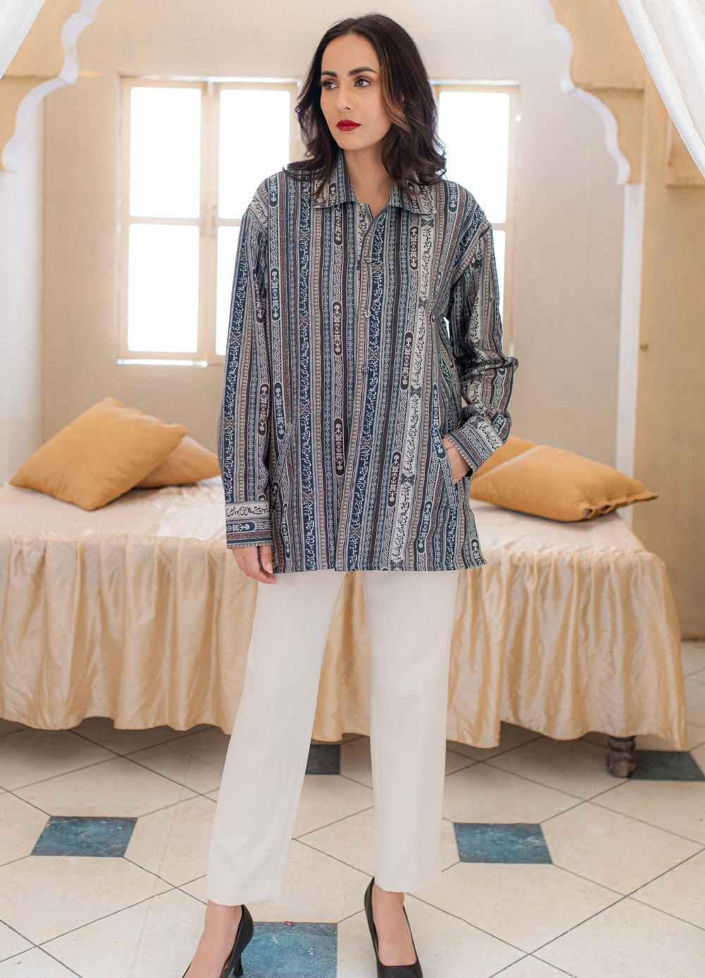 ZAMANA-SH-069-BLU-S - 1world Fashion