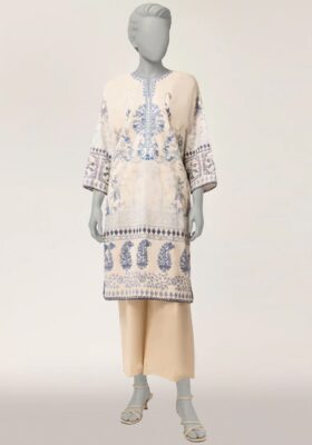 Indigo Lawn Kurti