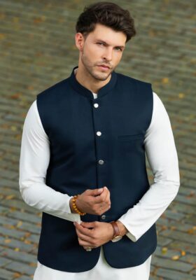 Navy Blue Waistcoat