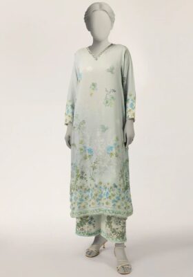 Blue Maple Silk 2Pc Stitched