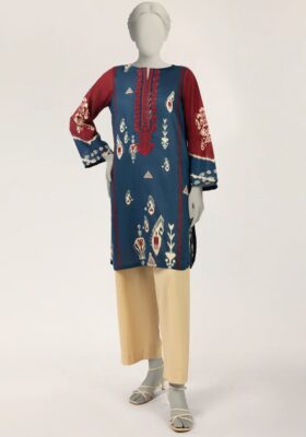 Blue Lawn Kurti