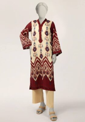 Off White Lawn Kurti