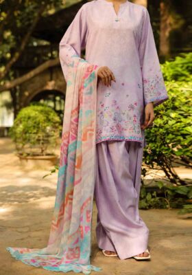 Lilac Raw Silk Kurti