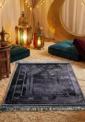 Serene Heritage Embossed Velvet Prayer Rug