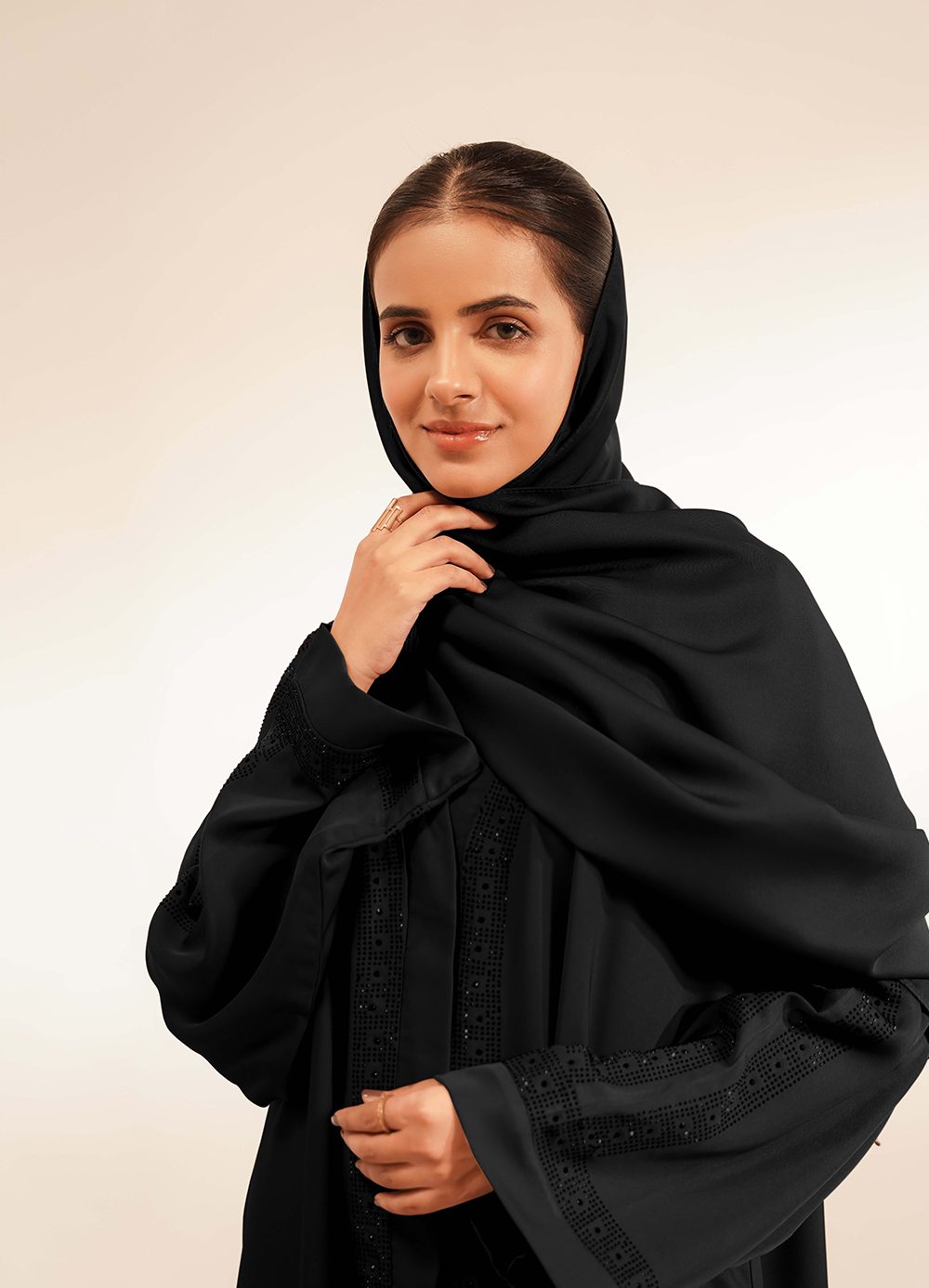 Layali Abaya Set - Buttoned Up - Image 4
