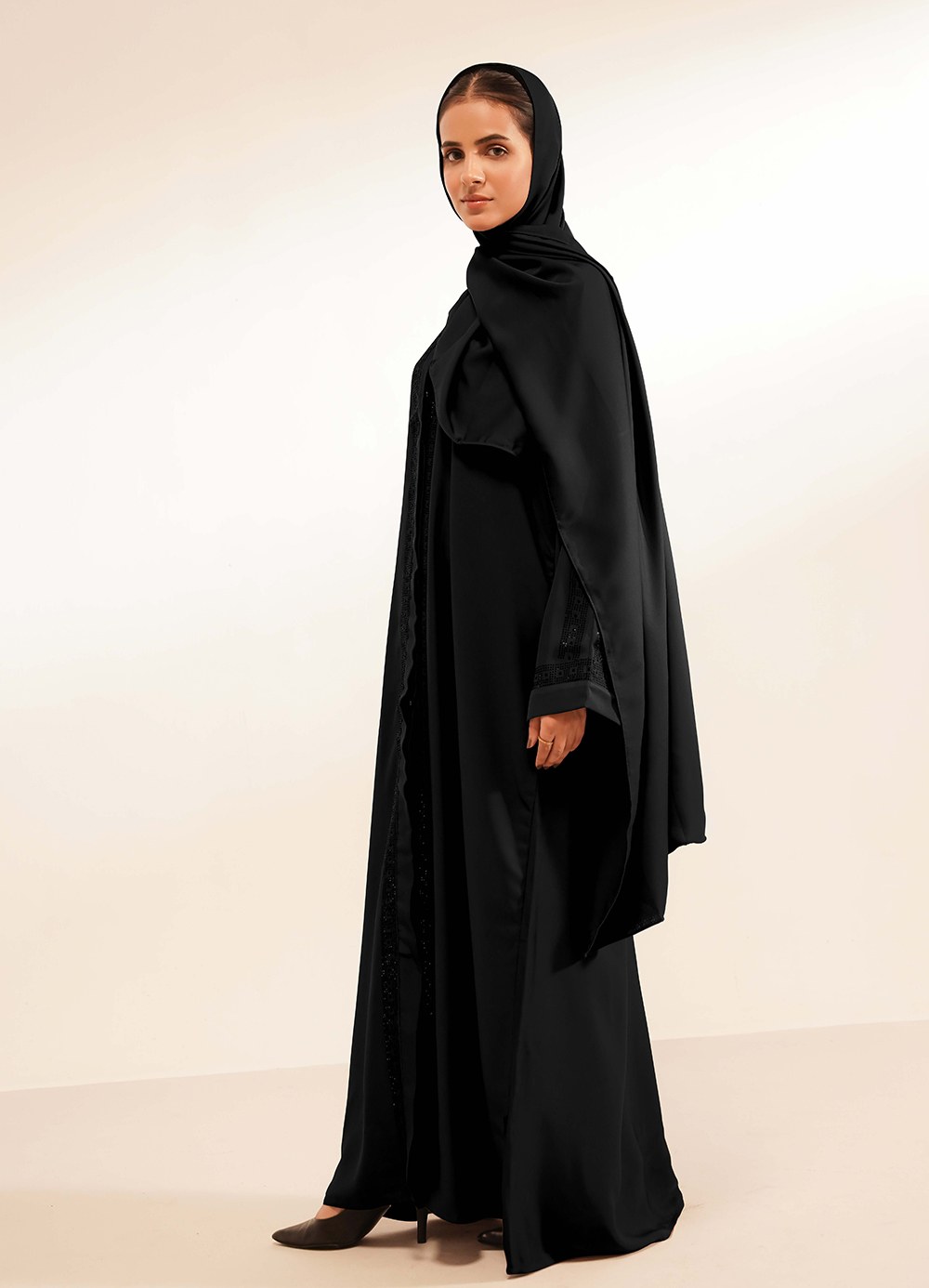 Layali Abaya Set - Buttoned Up - Image 6